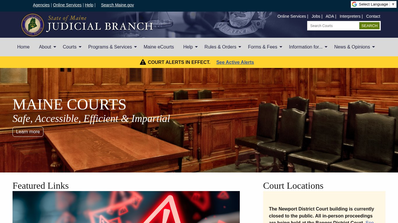 Maine Judicial Branch Case Search
